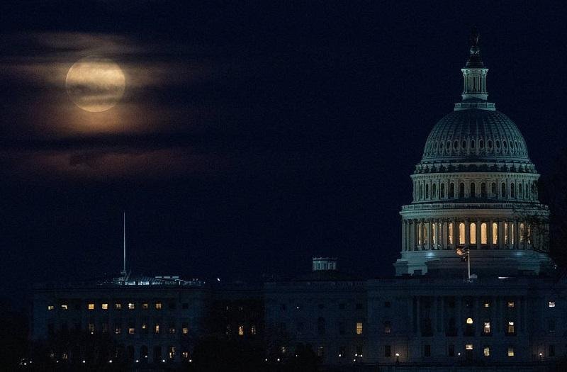 A captivating image of a supermoon, showcasing its larger and brighter appearance as it is closer to Earth.