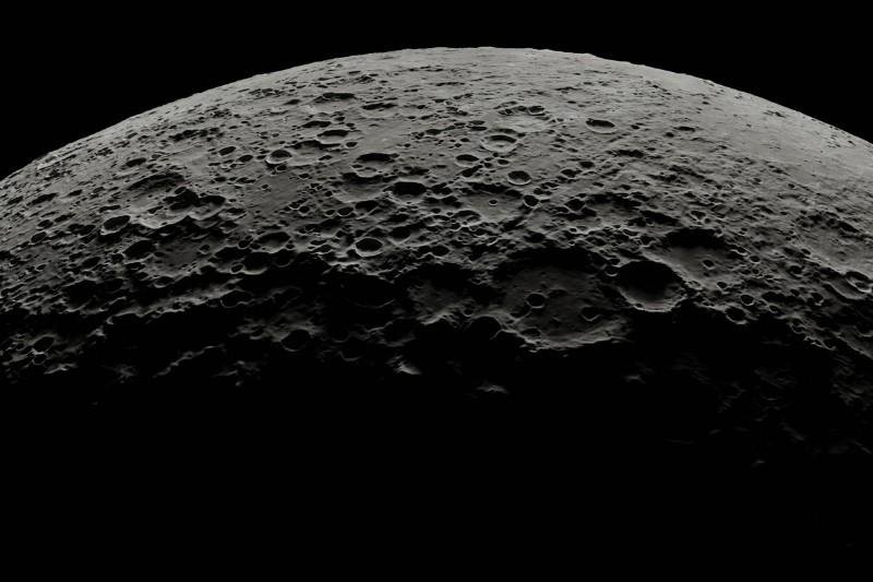 A depiction of the moon highlighting its lack of a significant atmosphere, showcasing the surface details and craters.