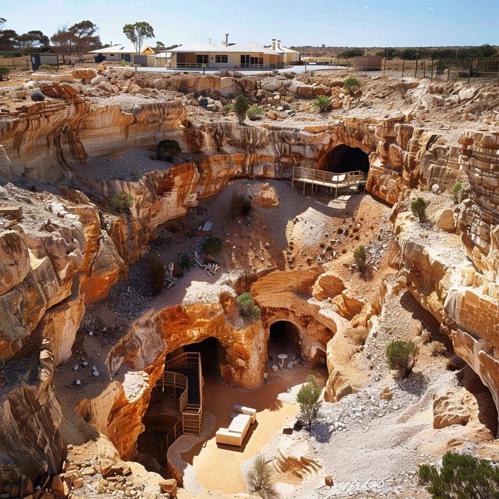 A cidade subterrânea que fica no meio do deserto