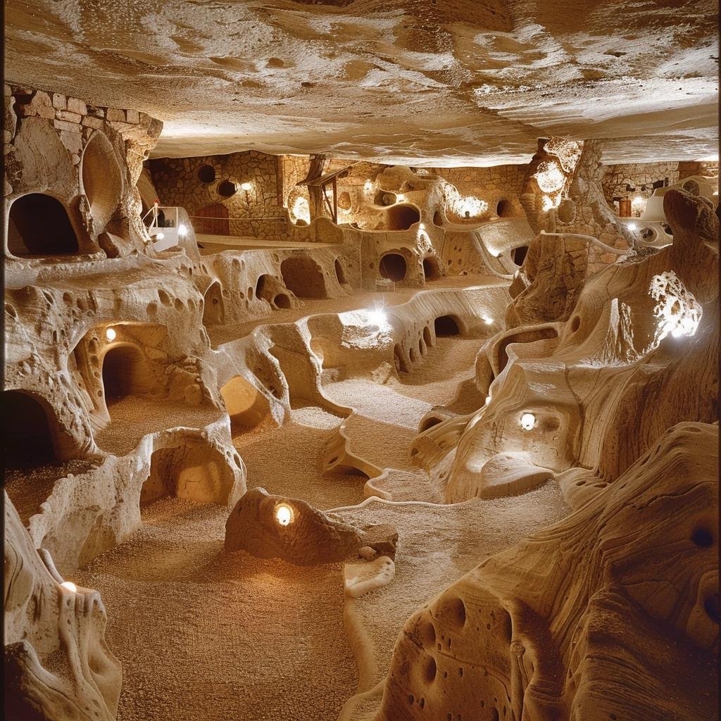 A cidade subterrânea que fica no meio do deserto