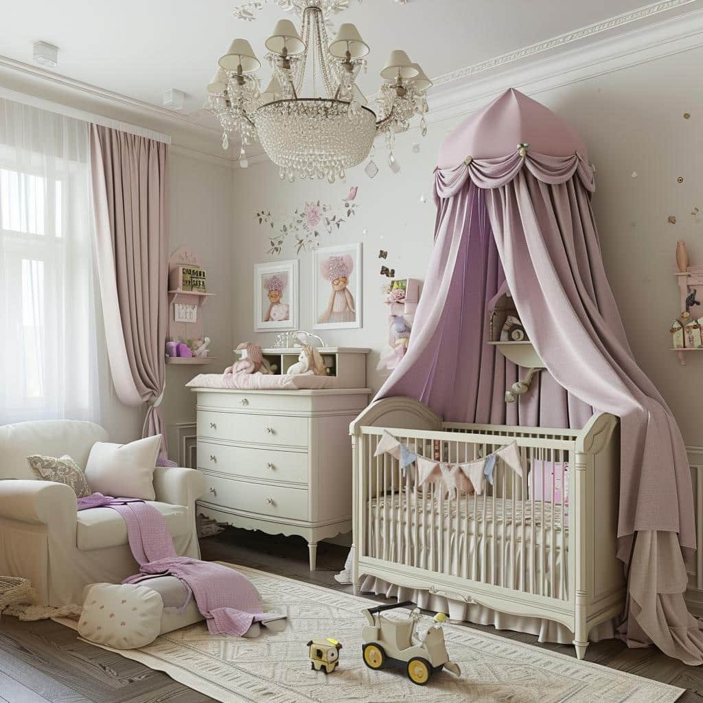 ideias para quarto de bebe feminino