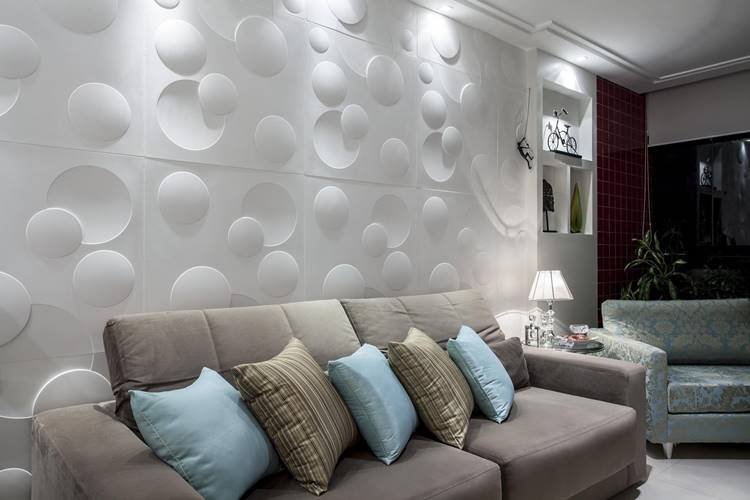 The designs on the 3D plaster wall can vary, it all depends on your taste