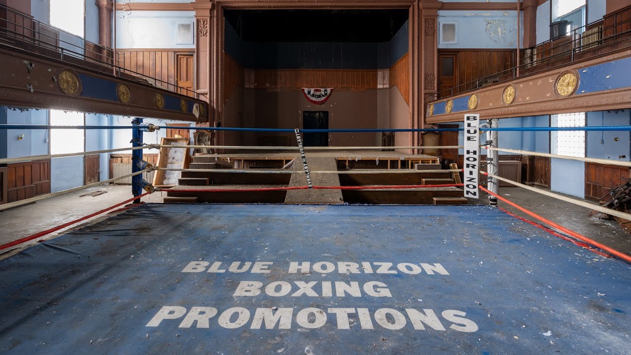 Ringue de Boxe Histórico Abandonado Blue Horizon em Filadélfia