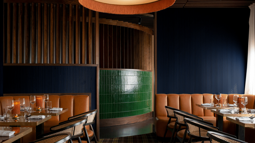 Restaurant and bar in Durham, North Carolina, USA, by Sundholm Studio.