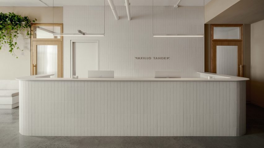 Hero image of a dental clinic designed by Appareil Architecture in Montreal.