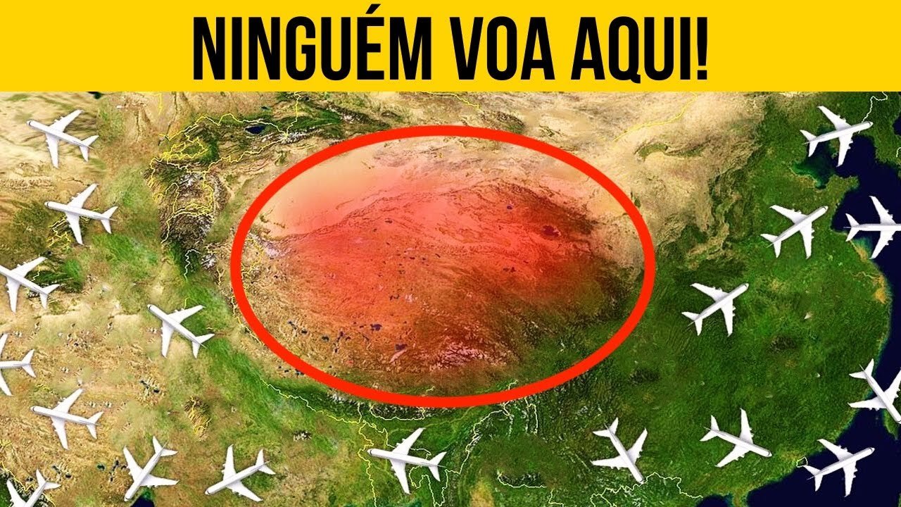 Por que não há um único avião sobrevoando este lugar?